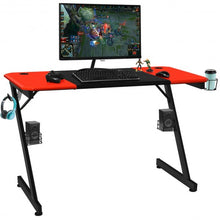 Load image into Gallery viewer, Computer Gaming Desk with Large Carbon Fiber Surface