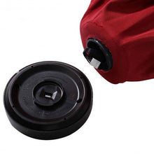 Load image into Gallery viewer, 9FT Patio Solar Umbrella LED Patio Market Steel Tilt W/ Crank Outdoor New-Burgundy