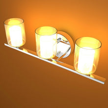 Load image into Gallery viewer, 3-Light Wall Sconce light Fixture w/ Brushed Chrome Finish