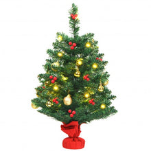 Load image into Gallery viewer, 2 Feet Artificial Battery Operated Christmas Tree with LED Lights