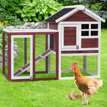 Load image into Gallery viewer, 48" x 24" x 36" Wooden Rabbit Hutch Poultry Cage