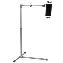 Load image into Gallery viewer, Universal Adjustable Rotating IPAD/Tablet PC Holder Floor Mount Stand -silver