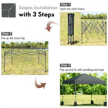 Load image into Gallery viewer, 8�x8' Outdoor Pop up Canopy Tent w/Roller Bag-Gray