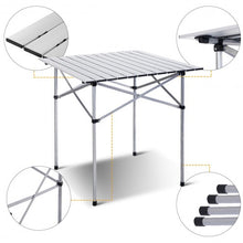 Load image into Gallery viewer, Roll Up Portable folding Camping Aluminum Picnic Table