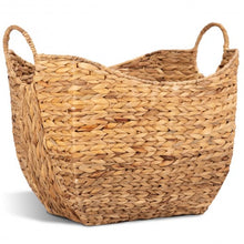 Load image into Gallery viewer, Large Woven Wicker Pattern Storage Handle Basket