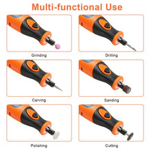 Load image into Gallery viewer, 8V Lithium-Ion Cordless Rotary Tool Kit 5 Speed with Light