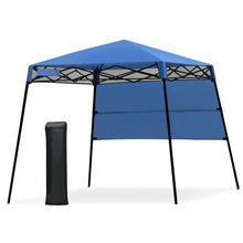 Load image into Gallery viewer, 7 x 7 FT Sland Adjustable Portable Canopy Tent w/ Backpack-Blue