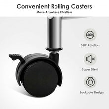 Load image into Gallery viewer, 6 Drawer Rolling Storage Cart with Hanging Bar -Black