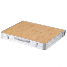 Load image into Gallery viewer, Aluminum Folding Picnic Camping Table with MDF Table Top