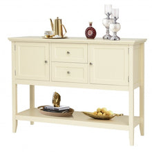 Load image into Gallery viewer, Wooden Sideboard Buffet Console Table w/ Drawers and Storage-Beige