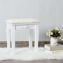 Load image into Gallery viewer, Vanity Stool Makeup Bench Dressing Stool-White