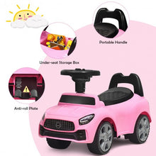 Load image into Gallery viewer, Foot-to-Floor Kids Ride-On Push Toddler Sliding Car-Pink