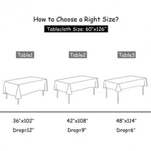 Load image into Gallery viewer, 10 Pcs 60" x 126" Rectangular Polyester Party Tablecloth-Black