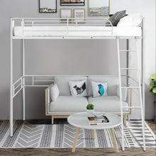 Load image into Gallery viewer, Metal Loft Twin Bed Frame Single High Loft Bed-White
