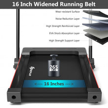 Load image into Gallery viewer, 2.25HP 3-in-1 Folding Treadmill with Table Speaker Remote Control-Black