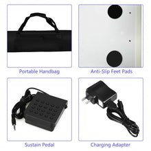 Load image into Gallery viewer, 61-Key Portable Digital Stage Piano with Carrying Bag-White