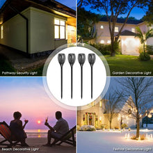 Load image into Gallery viewer, 4 pcs Solar Waterproof Flickering Dancing Flame Lamp