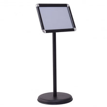 Load image into Gallery viewer, 9.5" x 13" Graphic Adjustable Aluminum Pedestal Poster Stand-Black