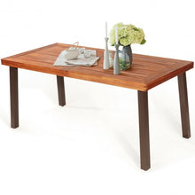 Load image into Gallery viewer, Rectangular Acacia Wood Rustic Dining Furniture Table