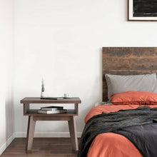 Load image into Gallery viewer, 2-Tier Nightstand Space-Saving Side Sofa End Table