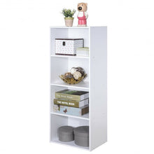 Load image into Gallery viewer, 4 Tier Open Shelf Storage Display Cabinet-White