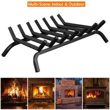 Load image into Gallery viewer, 30" Iron Fireplace Log Grate Firewood Burning Rack