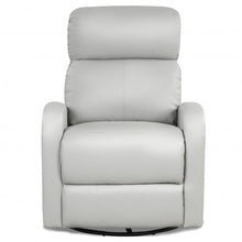 Load image into Gallery viewer, Recliner Chair Swivel Rocker Manual Single Sofa Lounger with Footrest-Gray