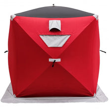 Load image into Gallery viewer, 3-person Portable Pop-up Ice Shelter Fishing Tent with Bag