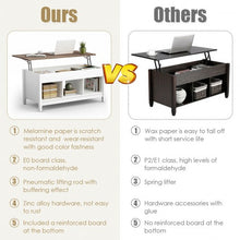 Load image into Gallery viewer, Lift Top Coffee Table with Hidden Storage Compartment-White