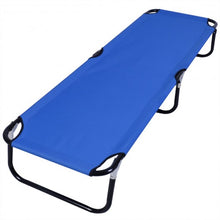 Load image into Gallery viewer, Outdoor Portable Blue Folding Camping Bed