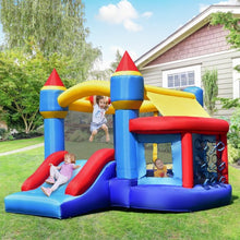 Load image into Gallery viewer, Castle Slide Inflatable Bounce House w/ Ball Pit & Basketball Hoop
