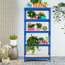 Load image into Gallery viewer, 5-Tier Steel Shelving Unit Storage Shelves Heavy Duty Storage Rack-Blue