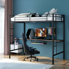 Load image into Gallery viewer, Loft Bunk Space Saving Bunk Bed