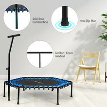 Load image into Gallery viewer, 51" Mini Fitness Trampoline with Adjustable Bar