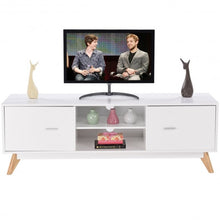 Load image into Gallery viewer, Entertainment Center Console TV Shelf Stand with 2 Doors