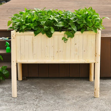 Load image into Gallery viewer, Elevated Wood Planter Box with Fir and Pine Wood Frame