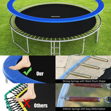 Load image into Gallery viewer, 15 ft Outdoor Trampoline Combo w/ Bounce Jump Safety Enclosure Net & Spring Pad