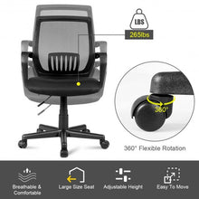 Load image into Gallery viewer, Lumbar Support Adjustable Rolling Swivel Mesh Office Chair