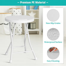 Load image into Gallery viewer, Set of 4 18" Collapsible Round Stools with Handle
