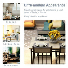 Load image into Gallery viewer, 5 Piece Faux Marble Dining Set Table