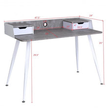 Load image into Gallery viewer, Study Writing Computer Desk PC Laptop Table with Drawers