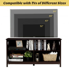 Load image into Gallery viewer, Wooden TV Stand Entertainment Media Center -Brown