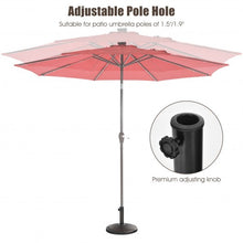 Load image into Gallery viewer, 22Lbs Patio Resin Umbrella Base with Wicker Style for Outdoor Use