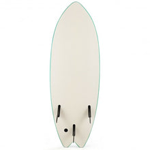 Load image into Gallery viewer, 5'5" Ocean Foamie SurfBoard with Rope and 3 Fins-Green