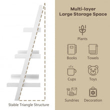 Load image into Gallery viewer, 3 Tier Leaning Wall Ladder Display Planting Storage Rack
