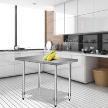Load image into Gallery viewer, 24" x 36" Stainless Steel Commercial Kitchen Food Prep Table