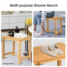 Load image into Gallery viewer, 18" Shower Bench Bamboo Bath Spa Seat