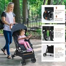 Load image into Gallery viewer, Lightweight Aluminium Frame Baby Stroller with Net-Blue