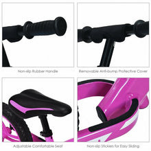Load image into Gallery viewer, 12" Kids No-Pedal Balance Bike with Adjustable Seat-Pink