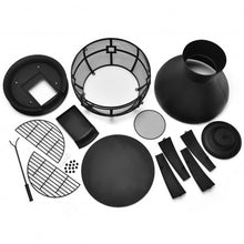 Load image into Gallery viewer, Patio Wood Burning Chimenea Fireplace